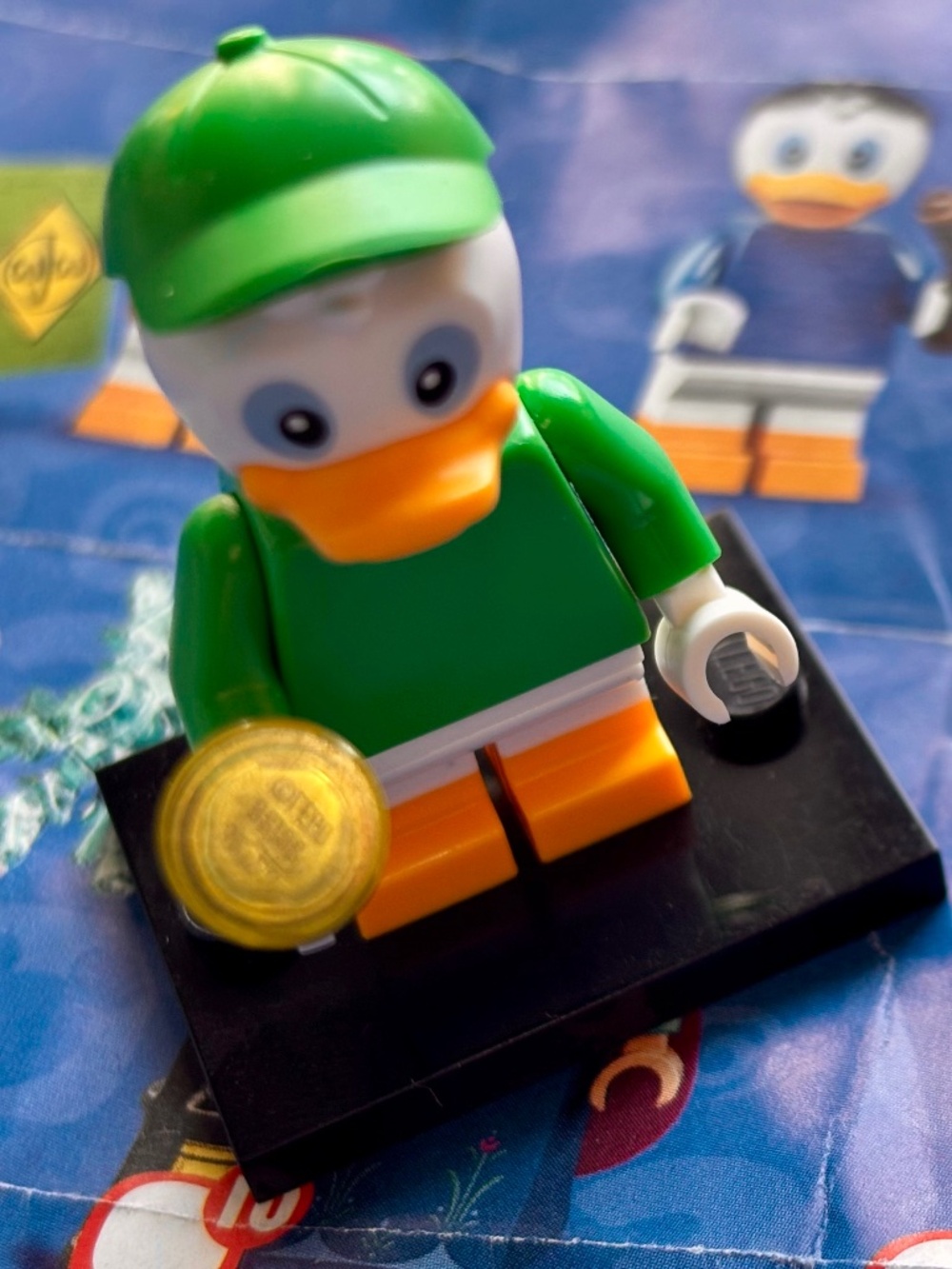 Lego DISNEY, Series 2 "Dewey Duck" coldis2-5 with stand, pamphlet & accessories